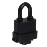 ЕРМАК Замок навесной, 30 мм, влагозащищенный, длинная дужка, 2 ключа, цвет черный