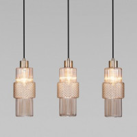 Eurosvet св-к подвесной E27 3x40W 580х0х1200 металл бронзовый/янтарный/бронза Soho 50209/3 a055490