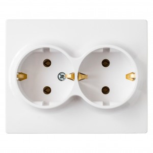 Bylectrica Мастер роз. СУ 2 мест. белый (земля, корп. ABS) РС16-0042