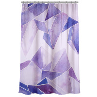 VETTA Шторка для ванной, с утяжелителем, полиэстер, 90 г/м2, 180x200см, Геометрия, 062