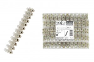 TDM колодка винтовая (ЗВИ) 12 пар 100А 35мм "п/э" бел. (цена за 1шт) Народный (10!) SQ0510-0208