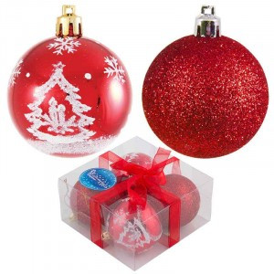 Набор шаров PB6-4TDG-R, 4 шт., 6 см Волшебная страна