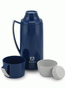 Термос Арктика 1010-1700 стекл.колба узк.горло 1,7л синий