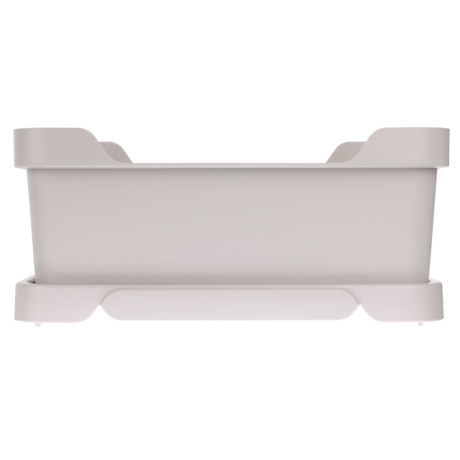 Ящик с крышкой универсальный Luxe, 380х276х140мм, 12л, светло-бежевый