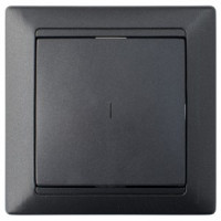 Bylectrica СТИЛЬ выкл. 1 кл. СУ инд. черный графит, (С110-813 черный графит)