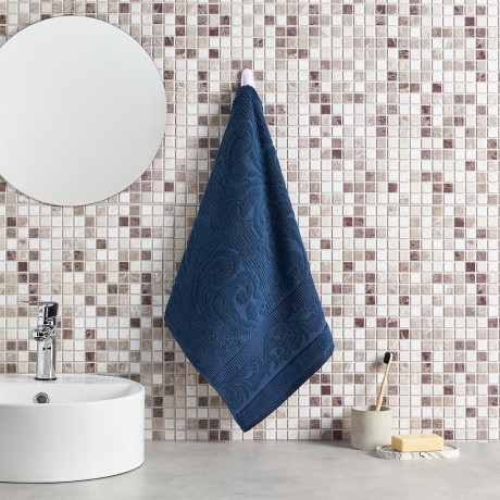 PROVANCE Нэви Полотенце махровое, 100% хлопок, 50х90см, 420гр/м, синий