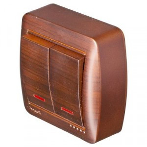 "Lezard DEMET выкл. ОУ 2 кл. 10А (инд.) маун (основание PBT, корпус PC) 711-0400-112