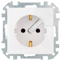 Bylectrica СТИЛЬ мех. розетки земля с выталкивателем вилки белый, (РС16-539)