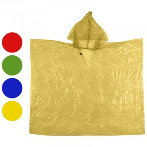 Плащ–дождевик «Пончо» эконом на липучке "Ecos", 35 мкм ПВД