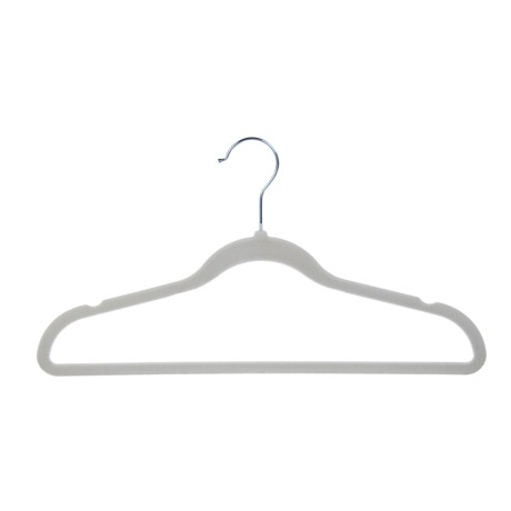 Вешалки для одежды тм VETTA, 4шт, 42см, с покрытием флок, цвет серый