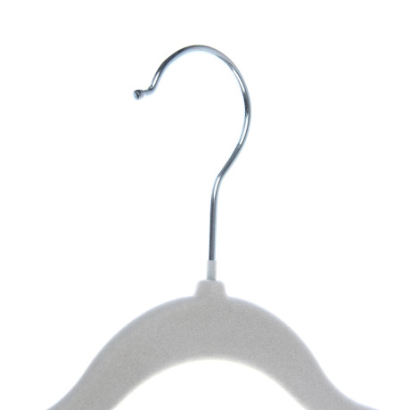 Вешалки для одежды тм VETTA, 4шт, 42см, с покрытием флок, цвет серый