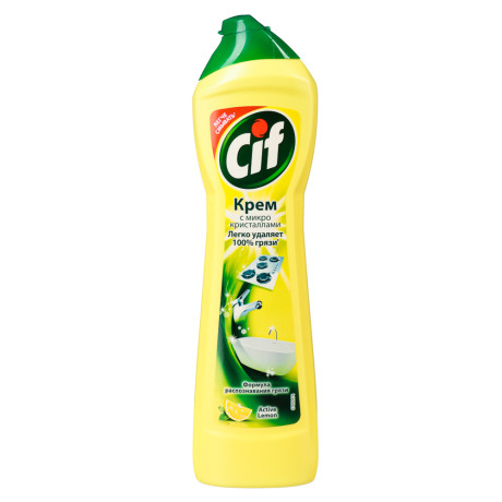 Крем чистящий СИФ Актив, лимон/фреш, п/б, 440мл