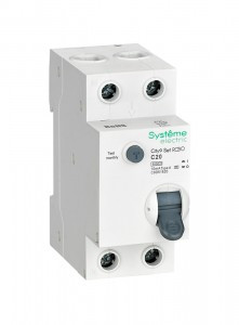 Systeme electric City9 дифф. автоматический выкл. АВДТ 1P+N С20 10мА, тип A, 6кА C9D61620