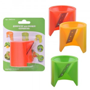 Декоратор д/овощей "Серпантин", 6*5см (кратность 6шт!!!), нерж.сталь, пластик GM53-41 Мультидом