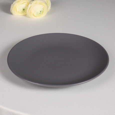 MILLIMI Тарелка подстановочная 27х3см, керамика, графит
