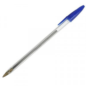 Ручка шариковая синяя, наконечник 0,7мм, пластик, ПРОМО