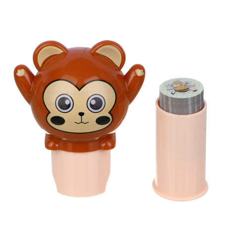 ХОББИХИТ Набор для творчества с печатями "Зверюшки", 9,5х7,5х6см, PP, 4 дизайна