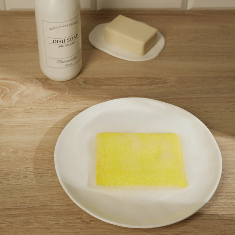 Губки для мытья посуды тм VETTA, 4 шт, 8х12см, поролон