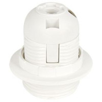 Ecola патрон подвесной с кольцом E27 Белый (кратно 10!) AB7SPWEAY