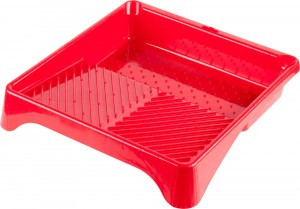 Ванночка ЗУБР "ЭКСПЕРТ" малярная пластмассовая, для валиков до 270 мм, 360х360мм