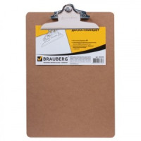 Доска-планшет BRAUBERG &quot;Eco&quot;, с верхним прижимом бабочка, А4, 22,8х32,5 см, МДФ, 3 мм, 232228