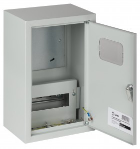 ЭРА щит (корпус) метал. ЩУРн 1/9зо-1 76 УХЛ3 (400х250х155), окно, (полный компл.) IP31