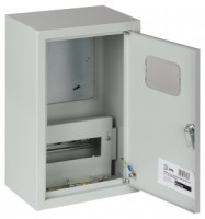 ЭРА щит (корпус) метал. ЩУРн 1/9зо-1 76 УХЛ3 (400х250х155), окно, (полный компл.) IP31