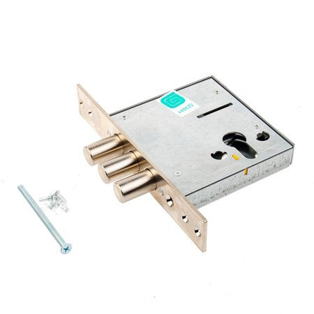 Замок врез ГАРДИАН-3201 (3 ригеля 15,8мм, под цилиндр)  \20