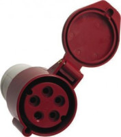 EKF розетка силовая CEE (разъем) переносная 234 3Р+РЕ 63А 380В IP67  ps-234-63-380