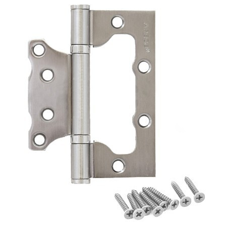 Петля Апекс 100х75-B2-CRM БЕЗ врезки 2подшипника (мат.хром)  \2 (10/100)