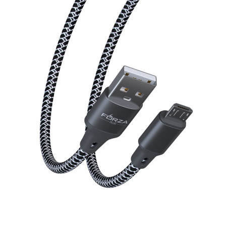 FORZA Кабель для зарядки Футбол Micro USB, 1м, 2А, 2 цвета, пакет