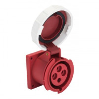 EKF PROxima розетка силовая CEE (разъем) стационарная внутренняя 3242 3Р+РЕ 32А 380В IP67