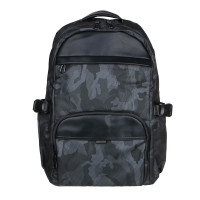 Рюкзак универсальный 43,5x28,5x14,5см, 1 отд., 5 карм., большие молнии, иск.кожа ПРЕМИУМ, "милитари"