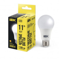 IEK лампа св/д ЛОН A60 E27 11W(1100lm) 3000K 2K 120x60  матовая LLE-A60-11-230-30-E27