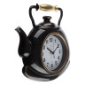 Часы настенные чайник 27х28,5 см, корпус черный с золотом "Классика", арт.3129-006