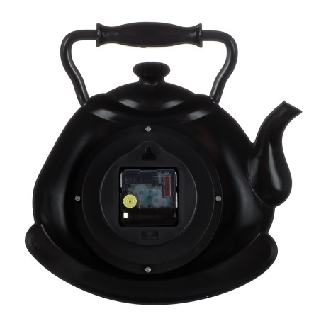 Часы настенные чайник 27х28,5 см, корпус черный с золотом "Классика", арт.3129-006