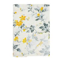 PROVANCE Простыня 1,5сп, 150х214см, 100% хлопок, бязь, белый / цветы