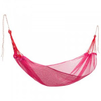 Гамак-сетка (поливискоза), с чехлом, HM-337, р-р 200*120 см, розовый 9337