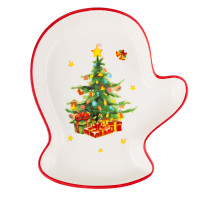 MILLIMI Лесная сказка Блюдо в форме варежки, 20х17,5х3см, керамика