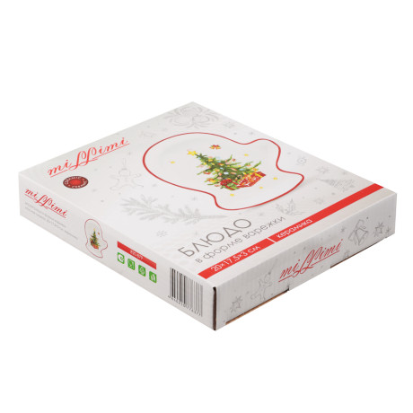 MILLIMI Лесная сказка Блюдо в форме варежки, 20х17,5х3см, керамика