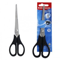 Ножницы ERICH KRAUSE "Standard" 190мм, черные, в карт. упак. с европодвесом, 21881
