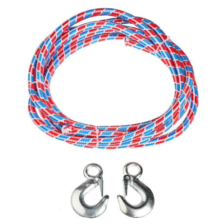 ЕРМАК / NG Трос буксировочный (авиационный капрон) 5т, в пакете с 2 крюками, 5 м.