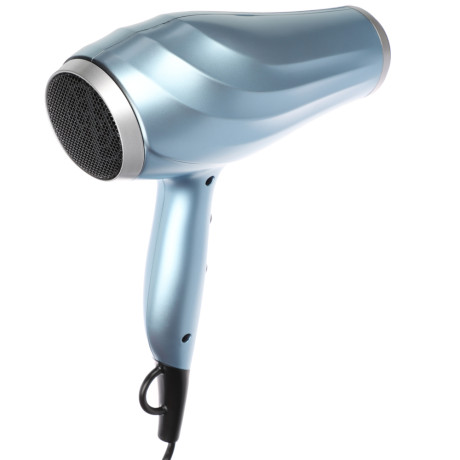 LEBEN Фен, 2200 Вт, 2 скорости, 3 темп. режима, металл, пластик, голубой