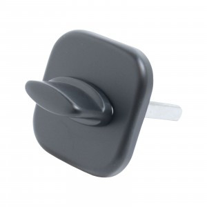 Поворотник БУЛАТ НДФ 04.02 ФОРТЕ матовый черный, квадрат 8х8 мм(10,100)