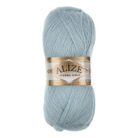 Пряжа Angora gold/Ализе 100г/550м 10 % мохер 10 % шерсть 80 % акрил (514-зимнее небо)