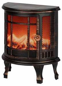 ЭРА св-к св/д СВЕТОДИОДНЫЙ КАМИН эффект пламени черн 2xLR14(C) 24x17x33см EGNIK-P02