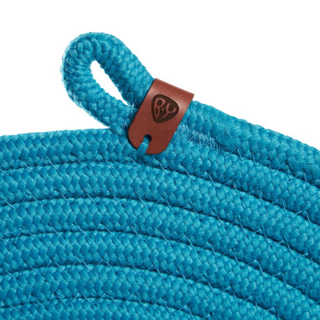 BY COLLECTION Карибы Подставка декоративная, d33см, 100% полиэстер, бирюзовый