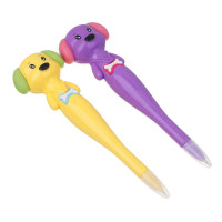 ВСЁГАЗИН Ручка шариковая в форме собаки, пластик, длина корпуса 15см, 2 дизайна