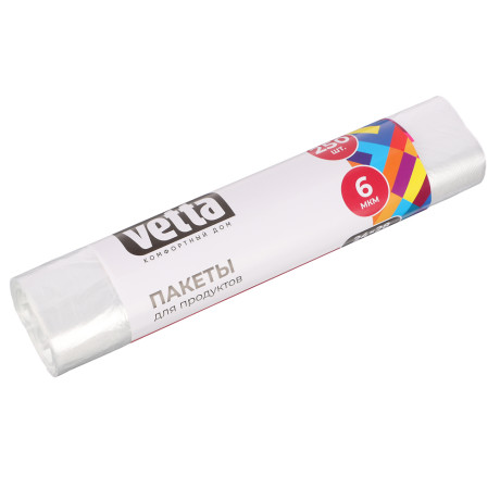 Пакеты для продуктов тм VETTA, 24х28см (2л), 6мкм, полиэтилен, 250шт