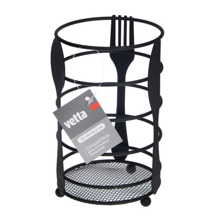 Подставка для столовых приборов тм VETTA Кухня, 10х10х16,5см, сталь Q195, 2 цвета